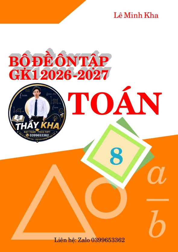 bộ đề ôn tập giữa học kì 1 môn toán 8 năm 2026 – 2027 theo cấu trúc mới