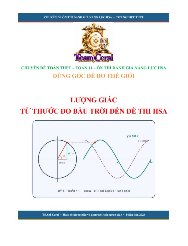 chuyên đề hàm số lượng giác và phương trình lượng giác ôn thi đgnl (hsa)