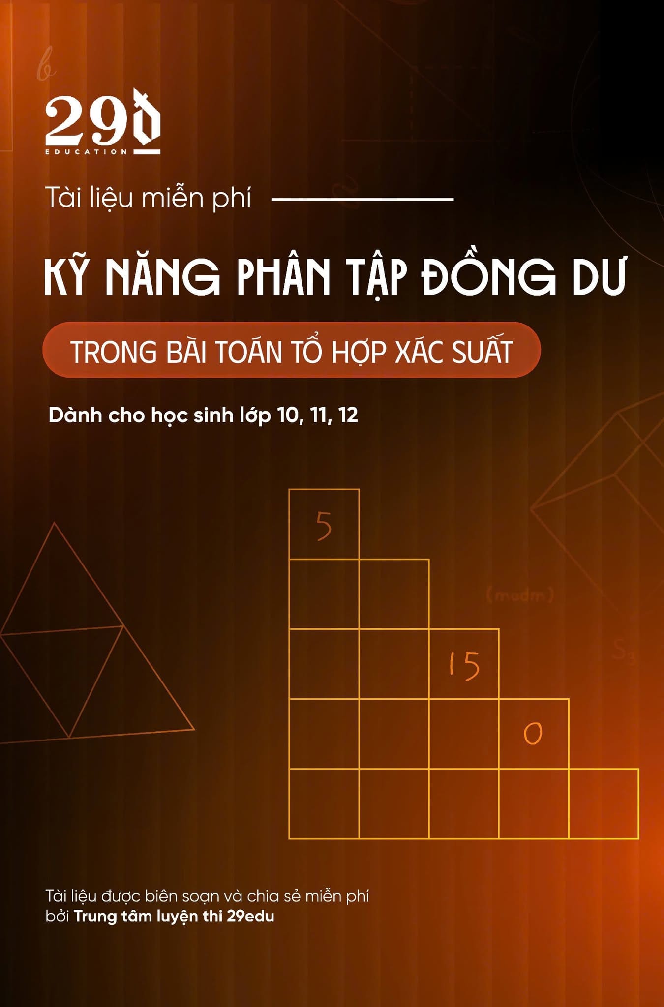 kỹ thuật phân tập đồng dư giải bài toán tổ hợp – xác suất có yếu tố chia hết
